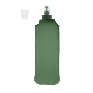 Bouteille d'eau pliable en TPU avec valve à pincer personnalisable