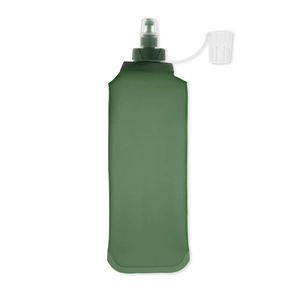 Bouteille d'eau pliable en TPU avec valve à pincer personnalisable
