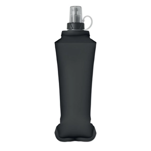 Bouteille d'eau pliable en TPU avec valve à pincer personnalisable