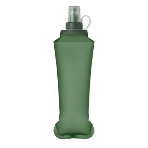 Bouteille d'eau pliable en TPU avec valve à pincer personnalisable
