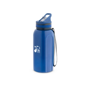 Bouteille de sport 1200ml avec paille personnalisable