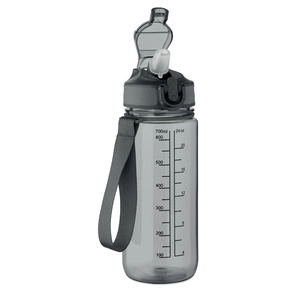 Bouteille de sport motivante en RPET avec paille intégrée personnalisable