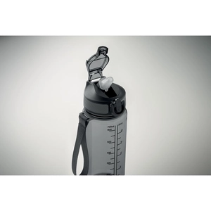 Bouteille de sport motivante en RPET avec paille intégrée personnalisable