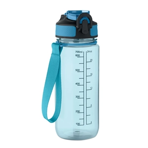Bouteille de sport motivante en RPET avec paille intégrée personnalisable