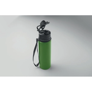 Bouteille de sport pliable en silicone avec couvercle en PP personnalisable