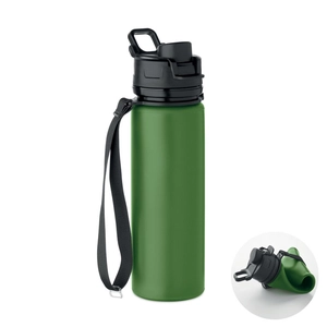 Bouteille de sport pliable en silicone avec couvercle en PP