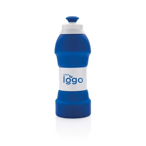 Bouteille de sport pliable isotherme en silicone 580 ml personnalisable