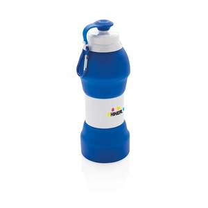 Bouteille de sport pliable isotherme en silicone 580 ml personnalisable