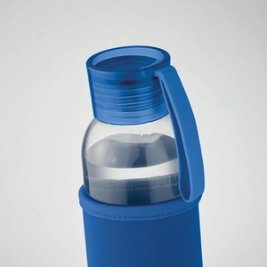Bouteille en verre 500 ml avec pochette néoprène - anti fuite personnalisable