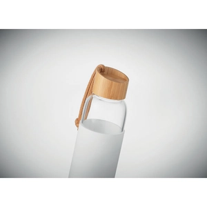 Bouteille en verre avec manchon en silicone - Gourde 500 ml personnalisable