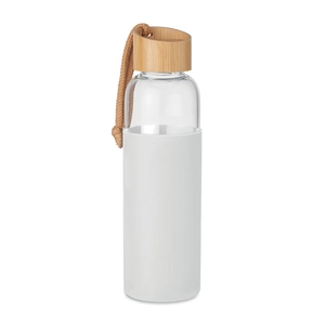 Bouteille en verre avec manchon en silicone - Gourde 500 ml personnalisable