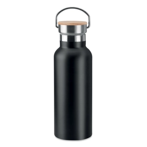 Bouteille isotherme 500 ml avec bouchon en bambou - livraison EXPRESS personnalisable