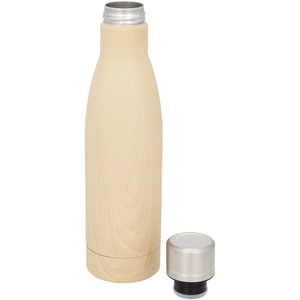 Bouteille isotherme 500 ml imitation bois - couche de cuivre personnalisable