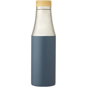 Bouteille isotherme 540 ml avec isolation en cuivre - bouchon bambou personnalisable