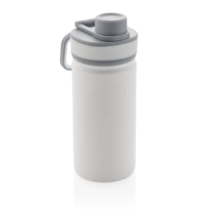 Bouteille isotherme 550 ml en acier inox avec bouchon sport personnalisable