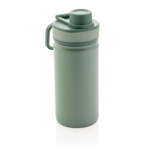 Bouteille isotherme 550 ml en acier inox avec bouchon sport personnalisable