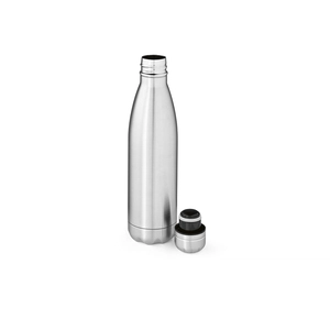 Bouteille isotherme en acier inox recyclé 535 ml - finition brillante personnalisable