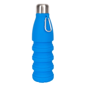 Bouteille pliable 550ml - gourde silicone sans BPA personnalisable