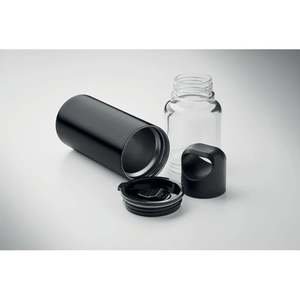 Bouteille rechargeable 2 en 1 en Tritan et gobelet double paroi personnalisable