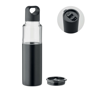 Bouteille rechargeable 2 en 1 en Tritan et gobelet double paroi