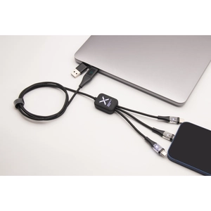 Câble 60W super fast charge avec double logo lumineux recto-verso personnalisable