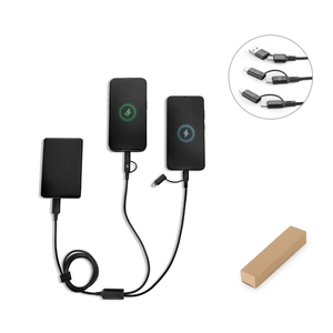 Câble USB ultra rapide 6 en 1 en aluminium recyclé (20 %) et PET recyclé (4 %)