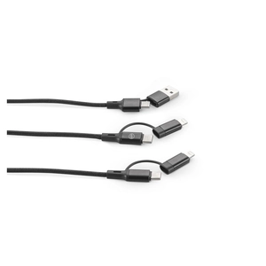 Câble USB ultra rapide 6 en 1 en aluminium recyclé (20 %) et PET recyclé (4 %) personnalisable