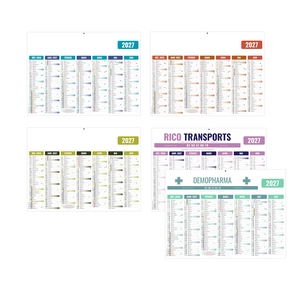 Calendrier bancaire personnalisé pas cher gamme éco