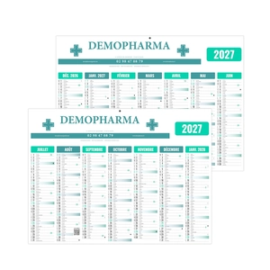 Calendrier bancaire personnalisé pas cher gamme éco personnalisable