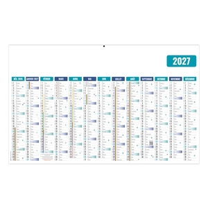 Calendrier bancaire publicitaire économique maxi 13 mois