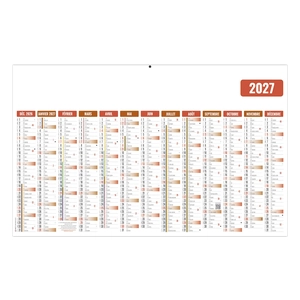 Calendrier bancaire publicitaire économique maxi 13 mois personnalisable