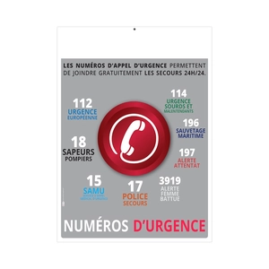 Calendrier bancaire publicitaire Marianne 14 mois avec 9 versos au choix personnalisable