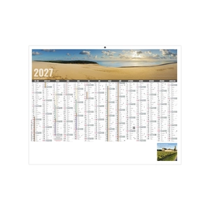 Calendrier bancaire publicitaire nouvelle aquitaine