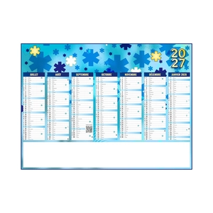 Calendrier bancaire publicitaire spécial ambulance - design tendance personnalisable