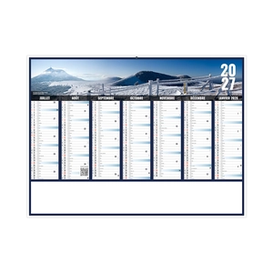 Calendrier bancaire publicitaire vues panoramiques Auvergne rhone alpes personnalisable