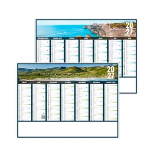 Calendrier bancaire publicitaire vues panoramiques Corse