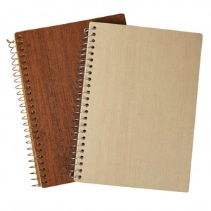 Carnet à spirales WOODNOT en bois - Format A5 rigide personnalisable