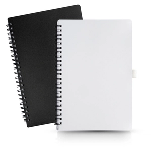 Carnet A5 Wire-o 140 pages lignées - avec porte stylo personnalisable