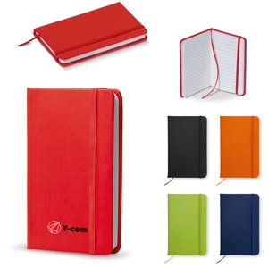 Carnet A6 en simili cuir, bloc notes avec fermeture élastique personnalisable