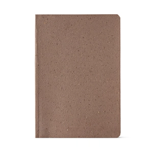 Carnet de notes A5 avec couverture coffee exclusive - 196 pages pointillées recyclées de 80g/m2 personnalisable