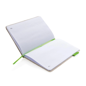 Carnet de notes A5 avec couverture en juco - papier bambou personnalisable