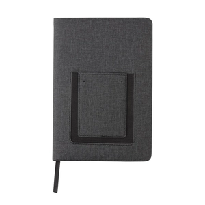 Carnet de notes A5 - cahier avec pochette téléphone personnalisable