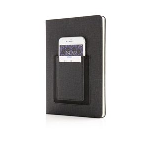 Carnet de notes A5 - cahier avec pochette téléphone personnalisable