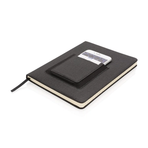 Carnet de notes A5 - cahier avec pochette téléphone personnalisable