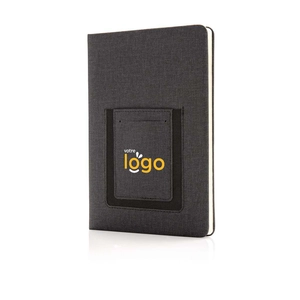 Carnet de notes A5 - cahier avec pochette téléphone personnalisable