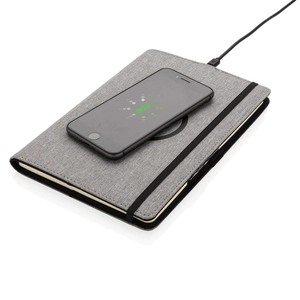 Carnet de notes A5 en RPET - conférencier chargeur induction personnalisable