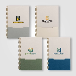 Carnet de poche FSC à reliure spirale verticale – A5 personnalisable