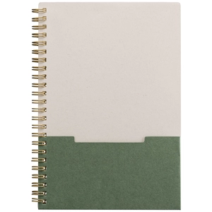 Carnet de poche FSC à reliure spirale verticale – A5 personnalisable