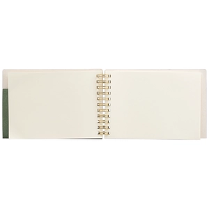 Carnet papier FSC, couverture à spirales, pages horizontales - A6 personnalisable