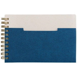 Carnet papier FSC, couverture à spirales, pages horizontales - A6 personnalisable